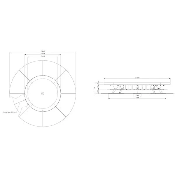 Braséro Ercole Teak Wood Marbre Large - AK47 Design – Image 7