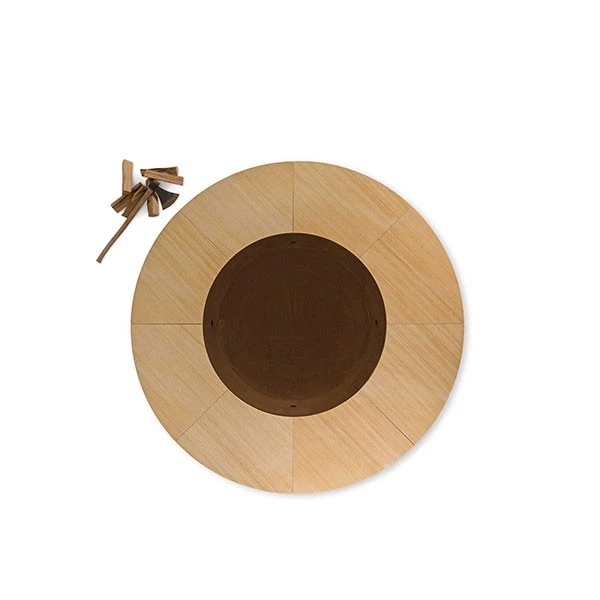 Braséro Ercole Teak Wood Marbre Large - AK47 Design – Image 4