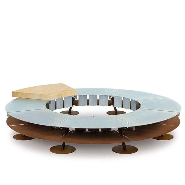 Braséro Ercole Teak Wood Marbre Large - AK47 Design – Image 5