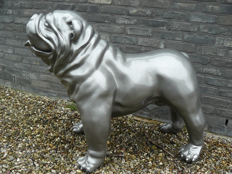 Statue Bulldog Anglais Laqué - Tex Artes – Image 5