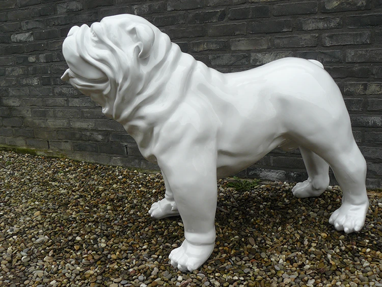 Statue Bulldog Anglais Laqué - Tex Artes – Image 2