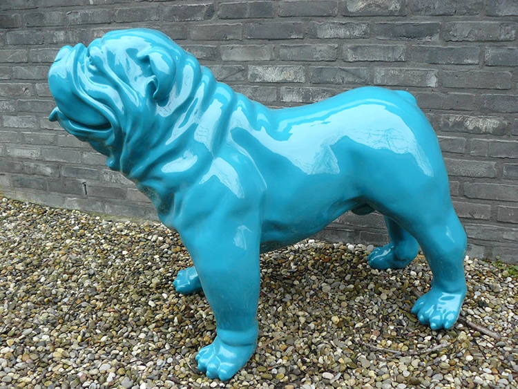 Statue Bulldog Anglais Laqué - Tex Artes – Image 4