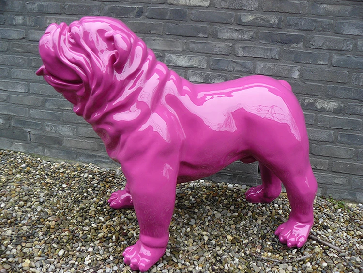 Statue Bulldog Anglais Laqué - Tex Artes – Image 3