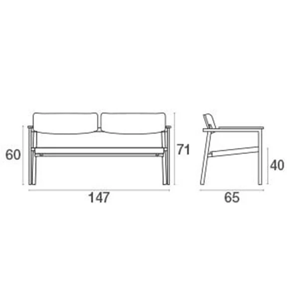 Canapé 2 Places Shine - Emu – Image 6