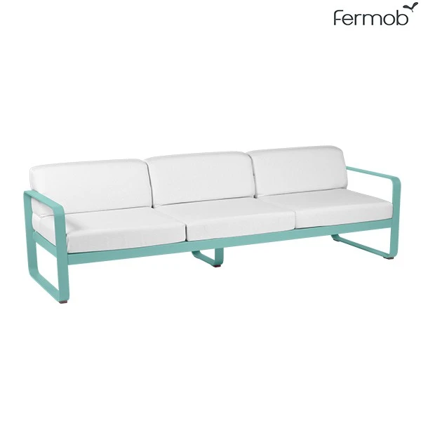 Canapé 3 Places Bellevie Coussins Blanc Grisé - Fermob – Image 3