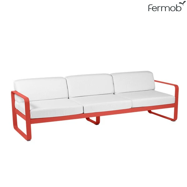 Canapé 3 Places Bellevie Coussins Blanc Grisé - Fermob – Image 5