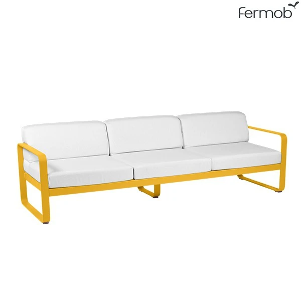 Canapé 3 Places Bellevie Coussins Blanc Grisé - Fermob – Image 11