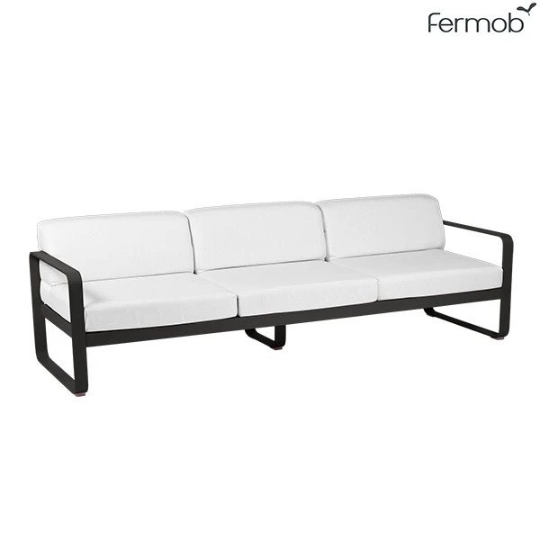 Canapé 3 Places Bellevie Coussins Blanc Grisé - Fermob – Image 15