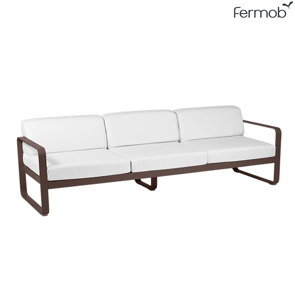 Canapé 3 Places Bellevie Coussins Blanc Grisé - Fermob – Image 18