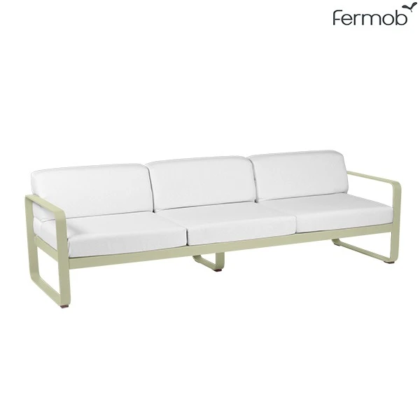 Canapé 3 Places Bellevie Coussins Blanc Grisé - Fermob – Image 19