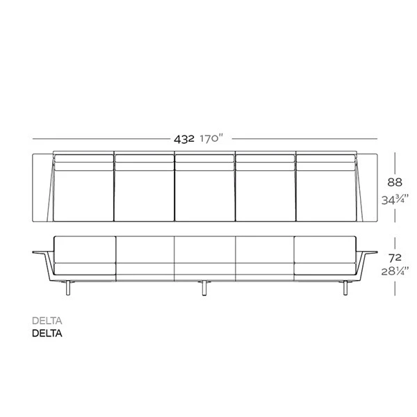 Canapé 5 Places Delta - Vondom – Image 2