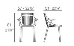 Chaise Avec Accoudoirs Ibiza - Vondom