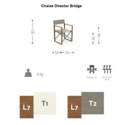 Chaise Director Bridge - Talenti