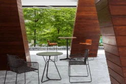 Fauteuil De Repas Sandur Avec Accoudoirs Et Dossier Tissés - Oasiq