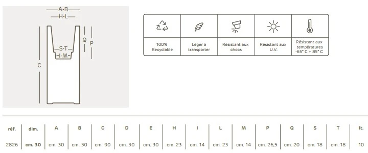 Pot Kube Tower - Euro3Plast – Image 6