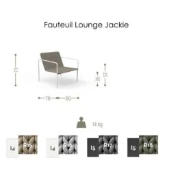 Lot De 2 Fauteuils Lounge Jackie - Talenti