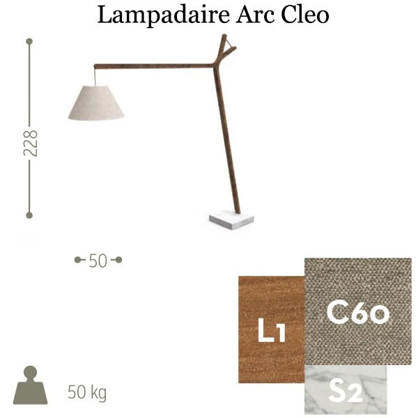 Lampadaire Arc Cleo - Talenti – Image 2