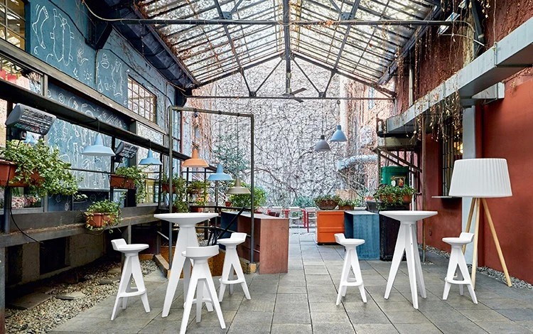 Table Haute Oxford Plateau Rond Poleasy - MyYour – Image 7