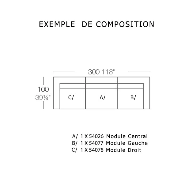 Canapé Modulable Vela - Module Droit Chaise Longue - Vondom – Image 20
