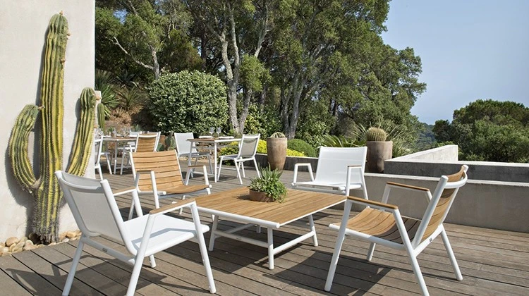 Fauteuil Bas Pilotis Teck - Vlaemynck – Image 4