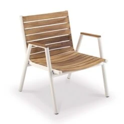 Fauteuil Bas Pilotis Teck - Vlaemynck