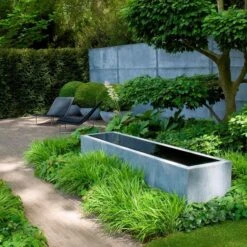 Fontaine/ Bassin Miroir Zinc Longue - Domani