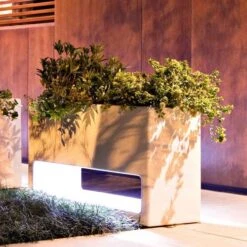 Jardinière/ Glacière Lumineuse Lluna - Serralunga