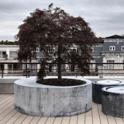 Jardinière Zinc Oval Round - Domani