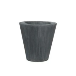 Pot Zinc Cone Large Avec Bordure - Domani