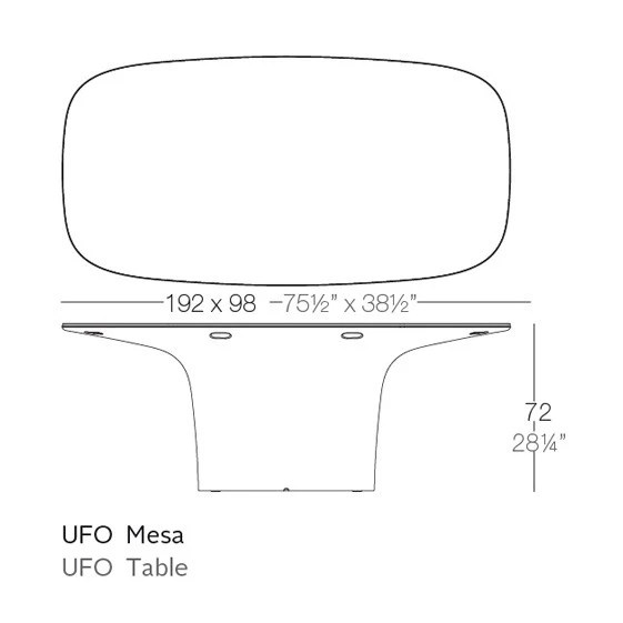 Table Ufo Plateau HPL - Vondom – Image 3