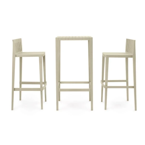 Set De 2 Tabourets Hauts + 1 Table Haute Spritz - Vondom