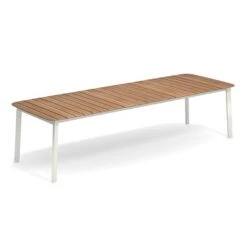 Table Extensible Plateau Teck Shine - Emu