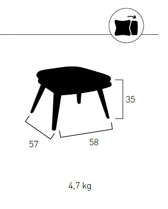Tabouret Bas Vanity - Vlaemynck – Image 3